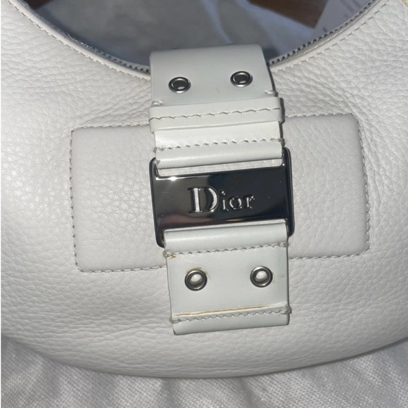 Dior White Leather Hobo Bag - Picture 2 of 5